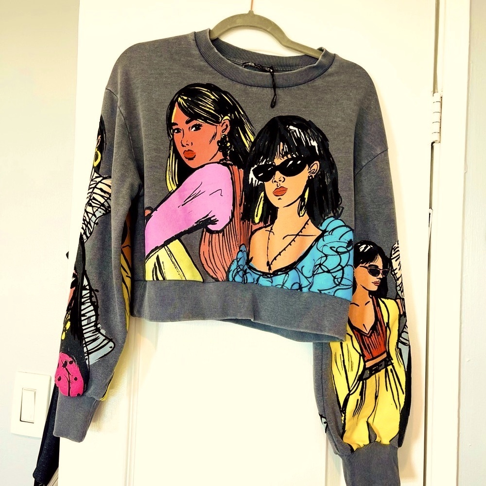 Zara Graphic Crop Top